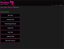 Tablet Screenshot of isexychat.com